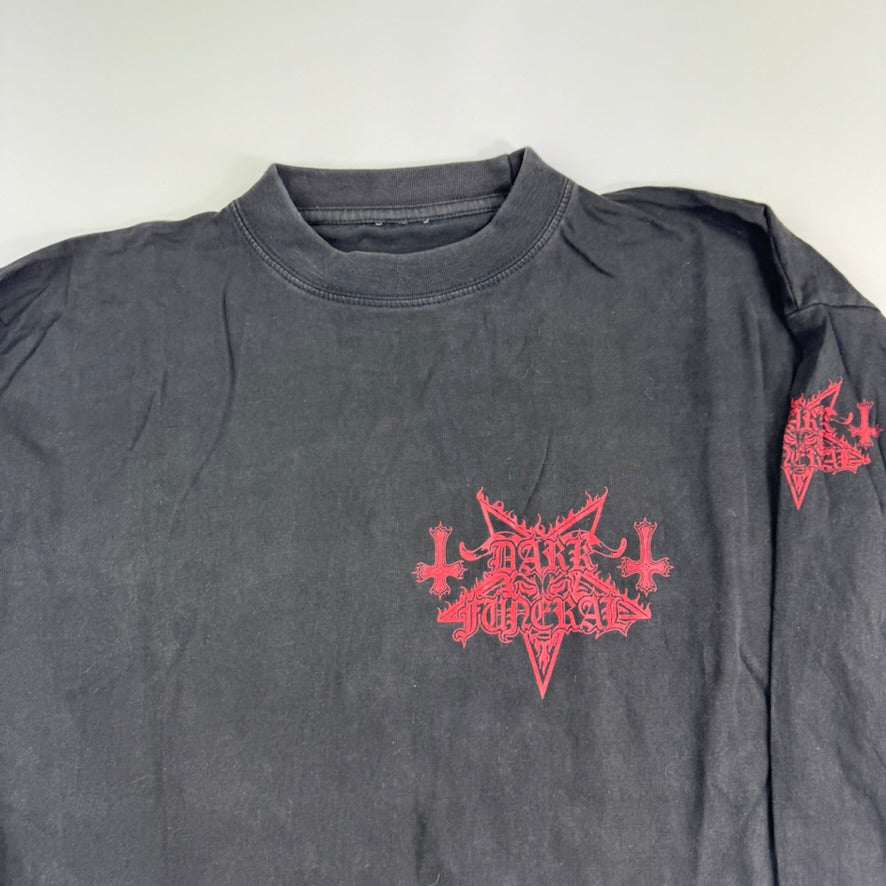 Vintage 2002 Dark Funeral Long Sleeve Shirt Large Bound To Evil