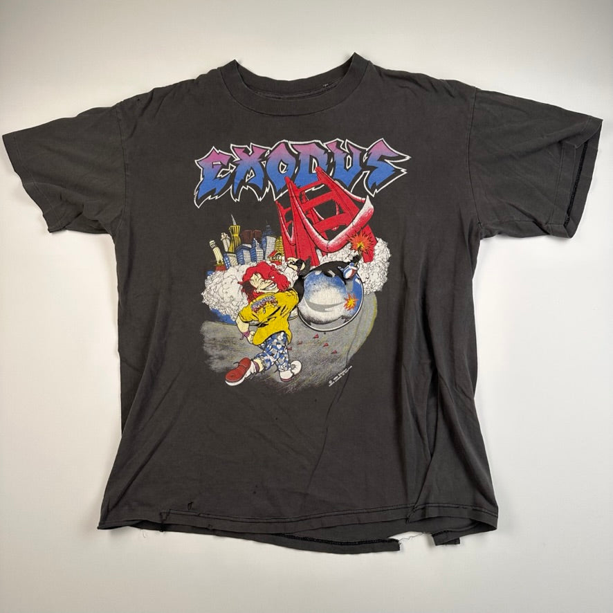 Vintage 1990 Exodus Shirt Large Impact Is Imminent – Madd Vintage