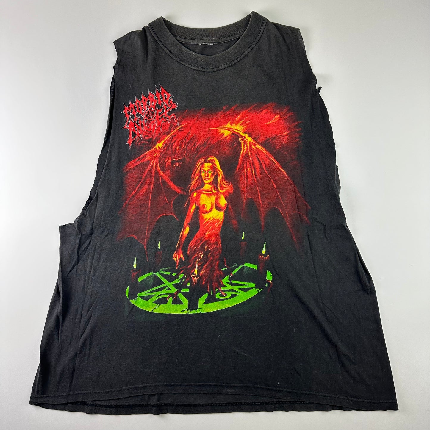 Vintage 1996 Morbid Angel Sleeveless Shirt Large Angel Of Disease