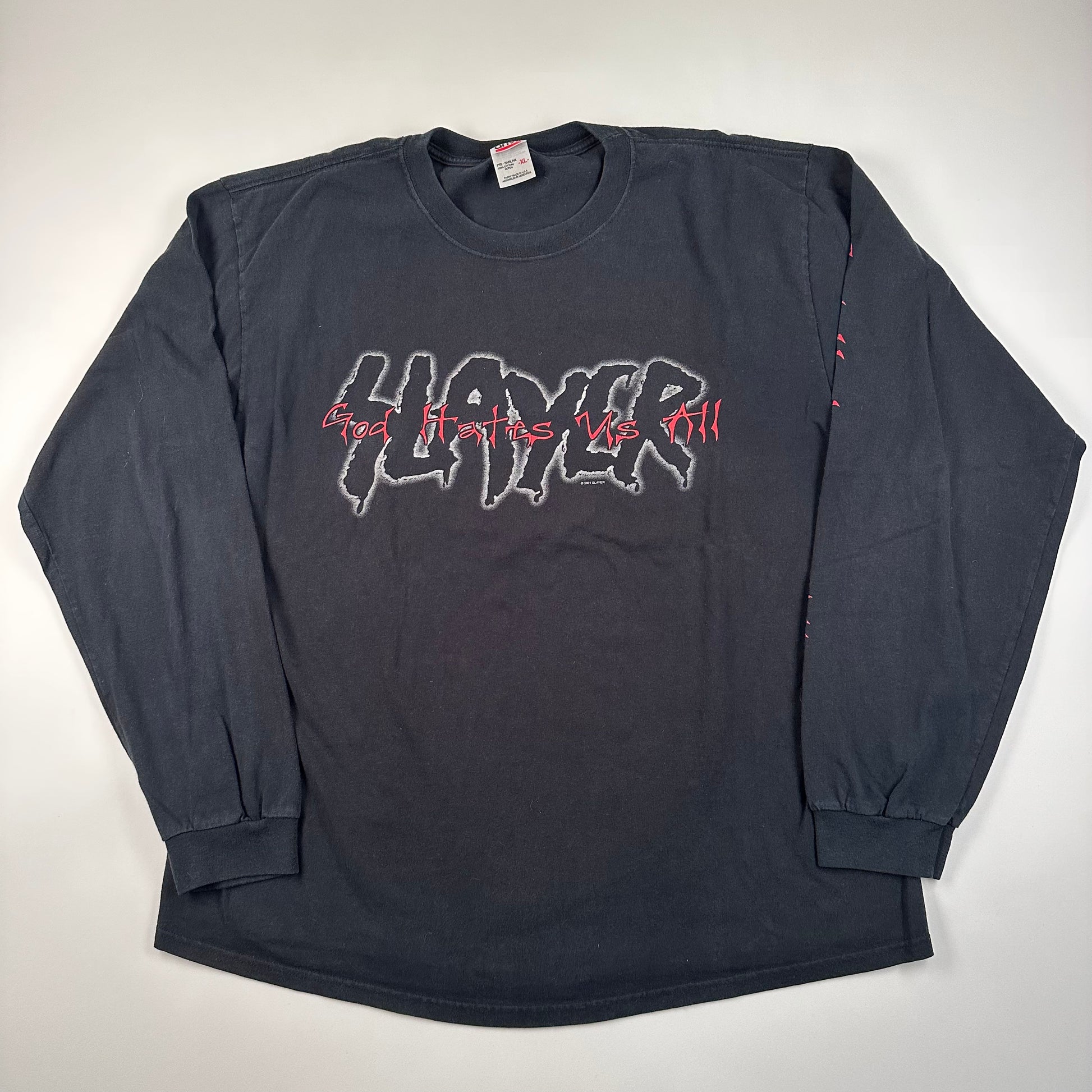 Vintage 2001 Slayer Long Sleeve Shirt XL God Hates Us All