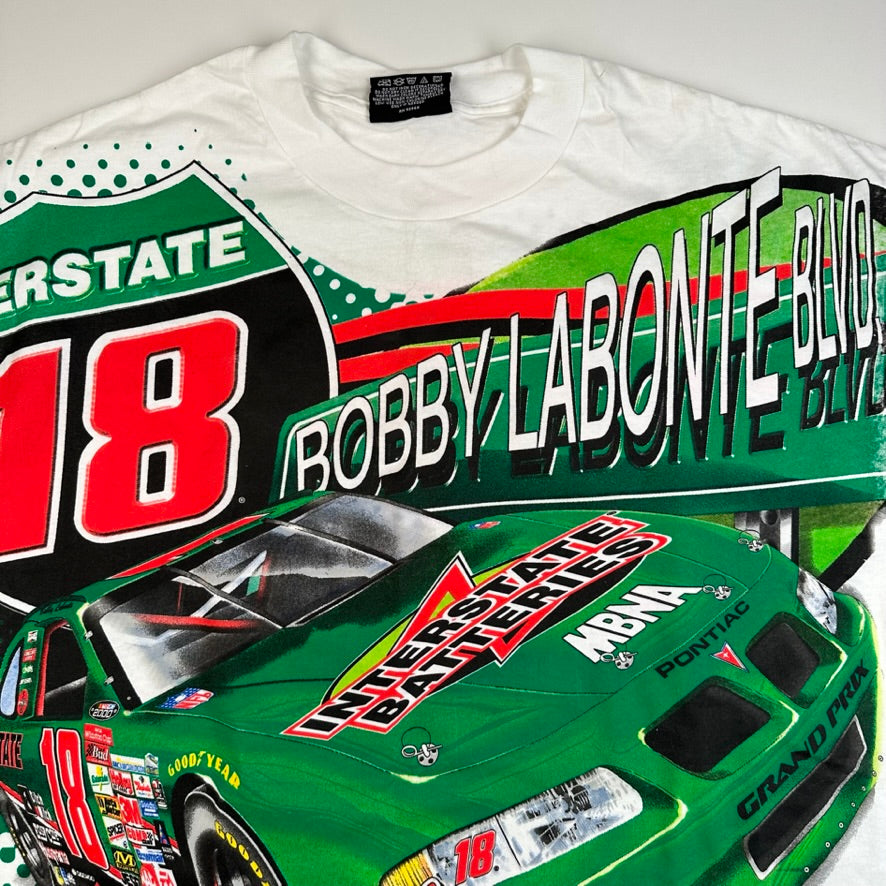 Vintage 2000 Bobby Labonte Shirt Large Nascar All Over Print