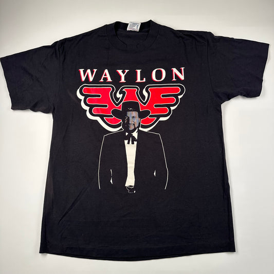 Vintage 90s Waylon Jennings Shirt XL