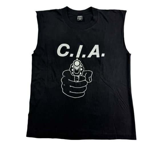 Vintage 90s C.I.A. Sleeveless Shirt Large