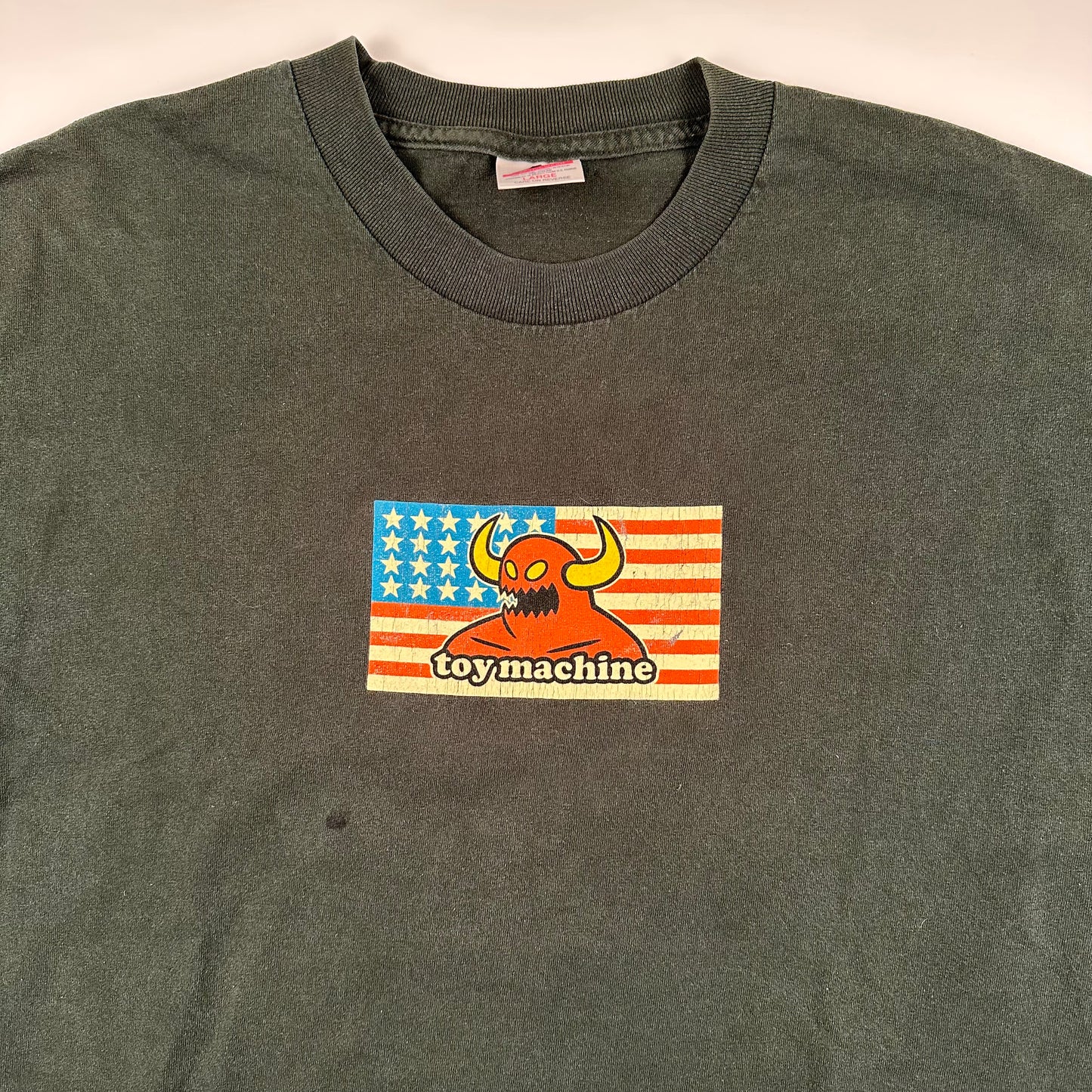 Vintage 90s Toy Machine Shirt Large Flag