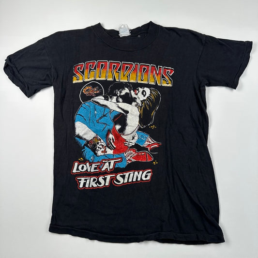 Vintage 80s Scorpions Shirt Medium Love At First Sting