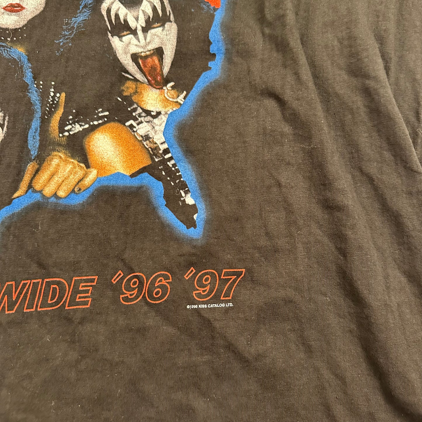 Vintage 1996 Kiss Shirt XXL Alive Worldwide