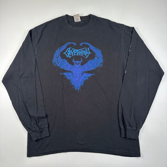 Vintage 90s Cryptopsy Long Sleeve Shirt XL Whispers Supremacy