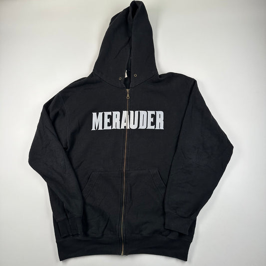 Vintage 2007 Merauder Zip Up Sweatshirt Large