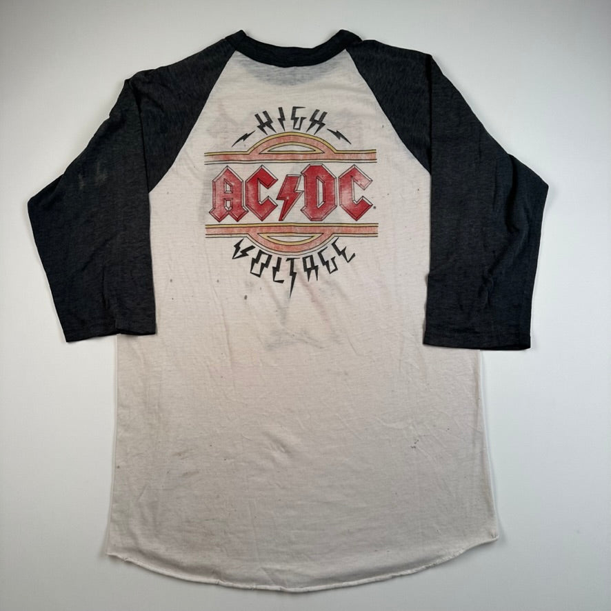 Vintage 70s AC/DC Shirt XL High Voltage&nbsp;