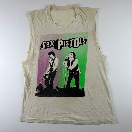 Vintage 80s Sex Pistols Sleeveless Shirt Medium