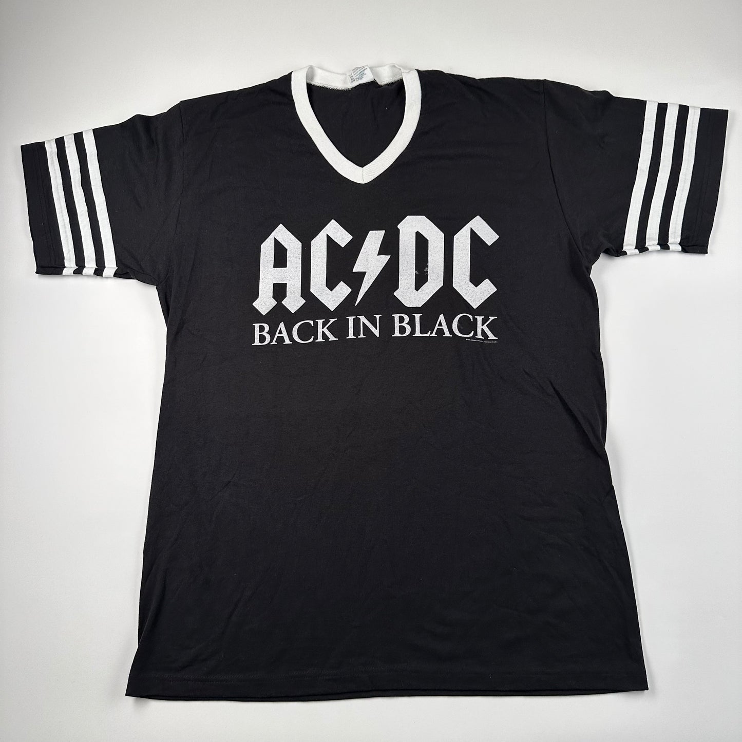 Vintage 90s AC/DC Shirt XL Back In Black