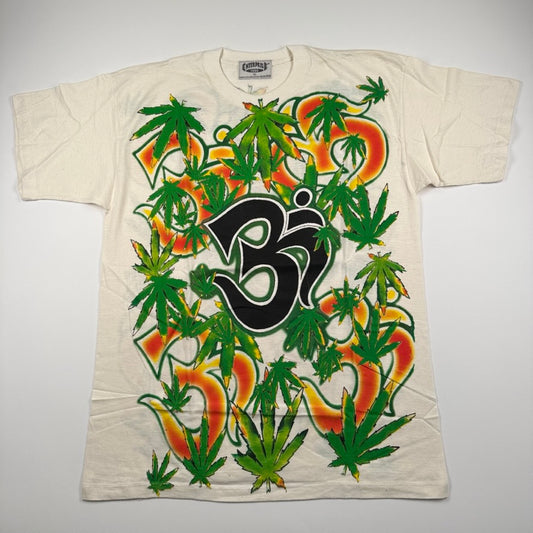 Vintage 90s Weed Shirt XL All Over Print