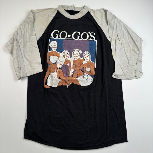 Vintage 80s Go Gos Shirt Large Our Lips Are Sealed