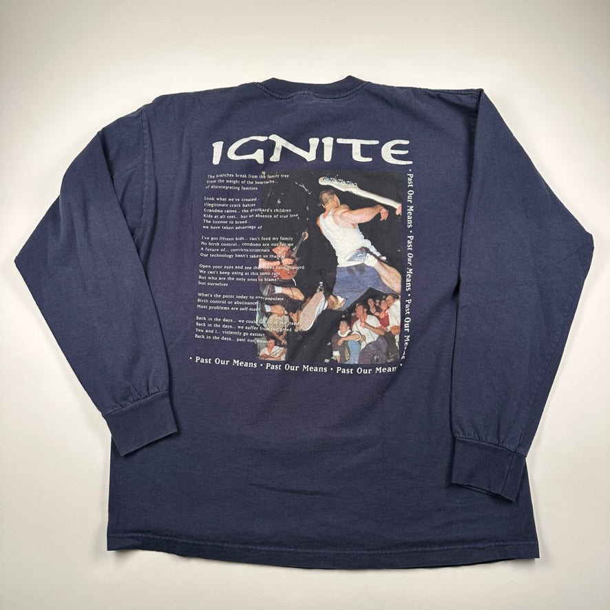 Vintage 90s Ignite Long Sleeve Shirt XL Past Our Means