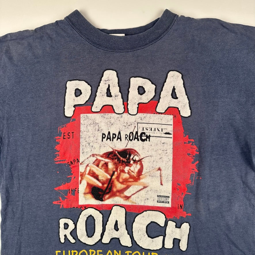 Vintage 2001 Papa Roach Shirt XL European Tour