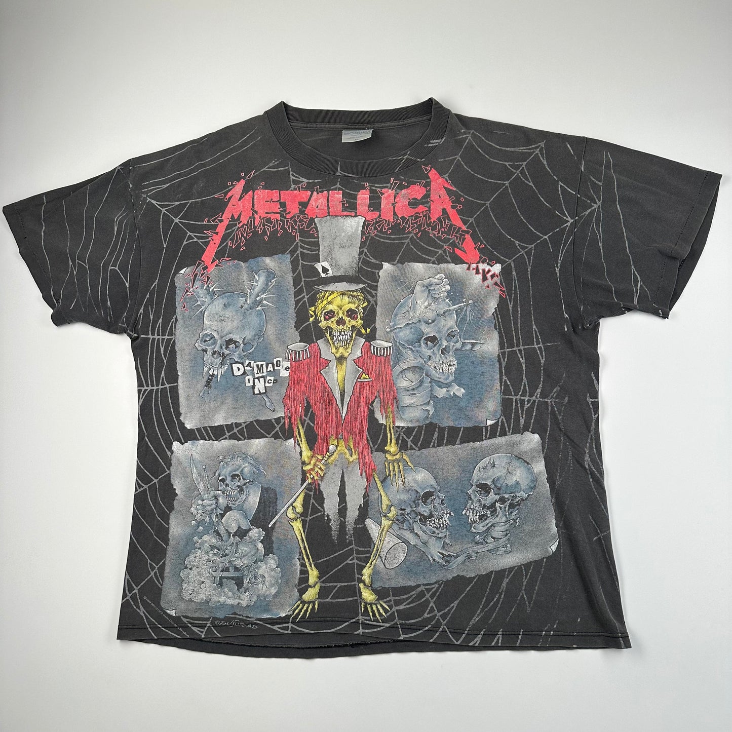 Vintage 1992 Metallica Shirt XL Ringmaster All Over Print