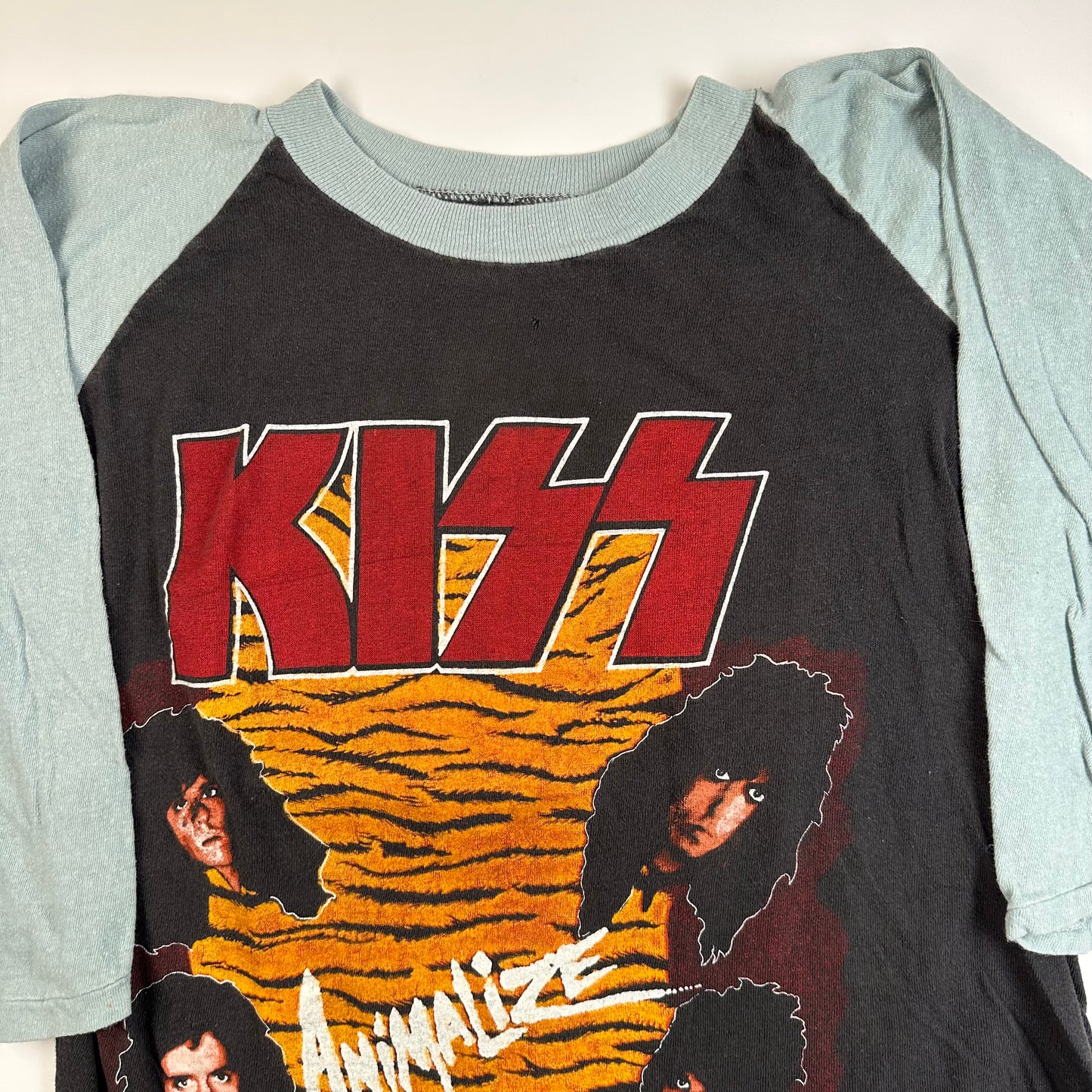 Vintage 1984 Kiss Shirt Large Animalize 84-85