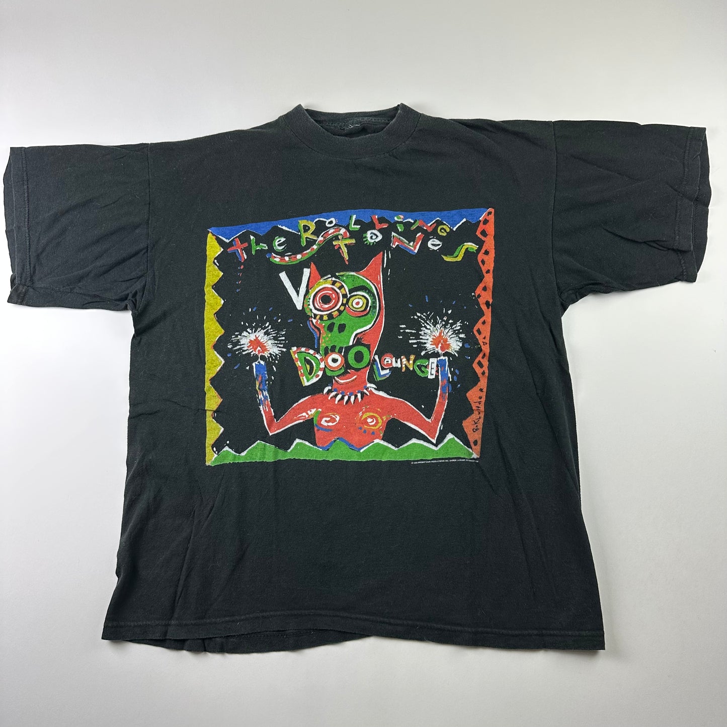 Vintage 1995 The Rolling Stones Shirt Large Voodoo Live