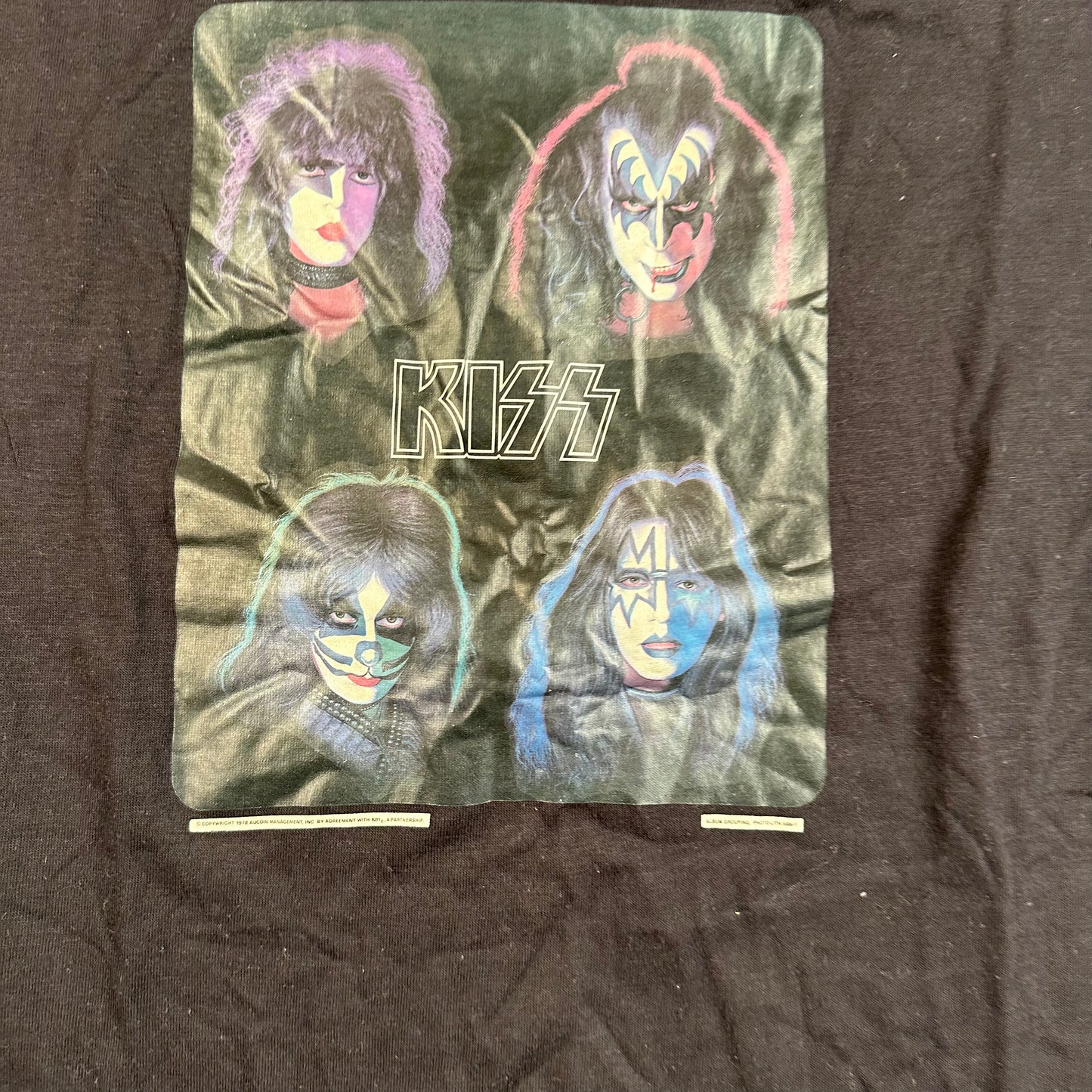 Vintage 70s Kiss Shirt Large Solo Albums