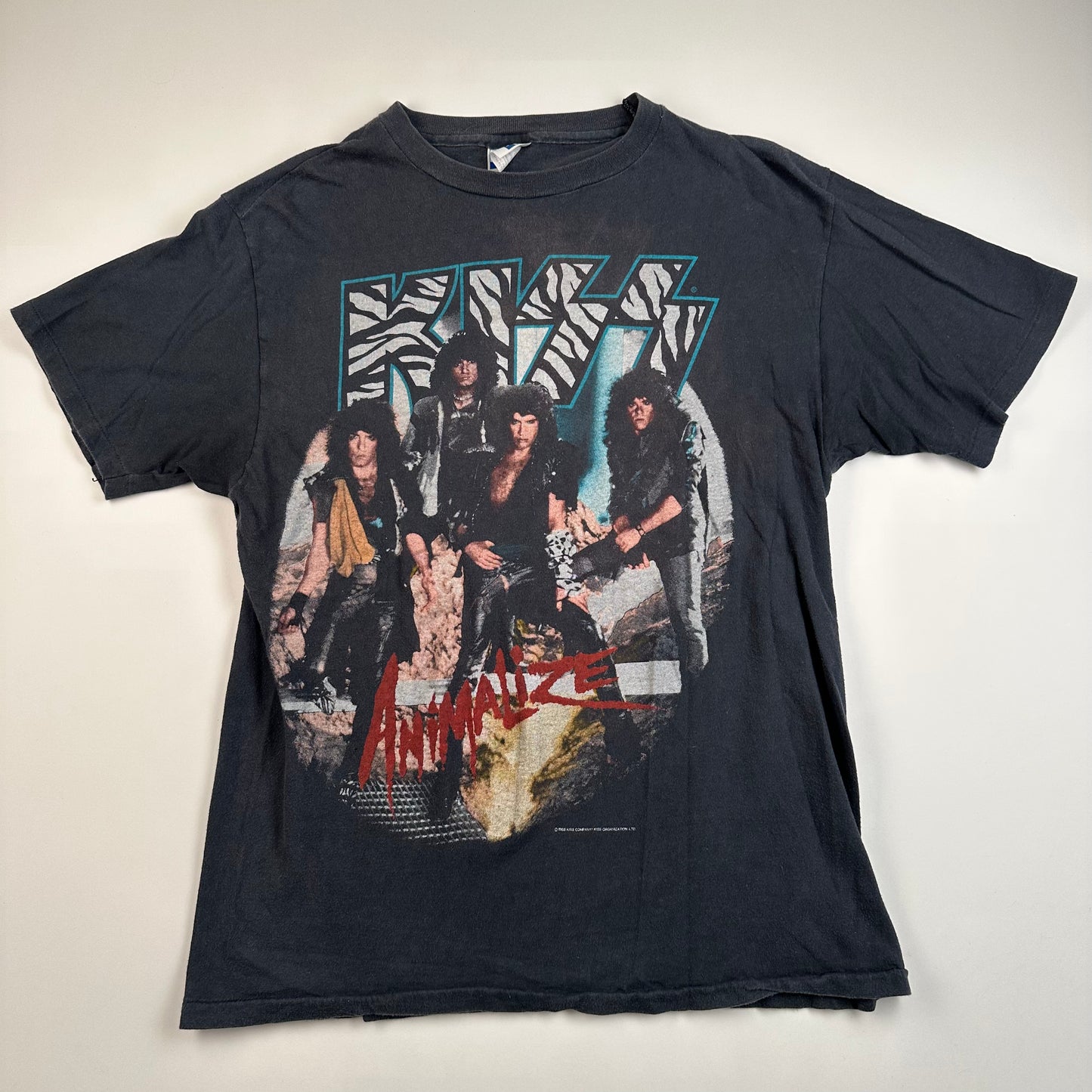 Vintage 1985 Kiss Shirt Large Animalize