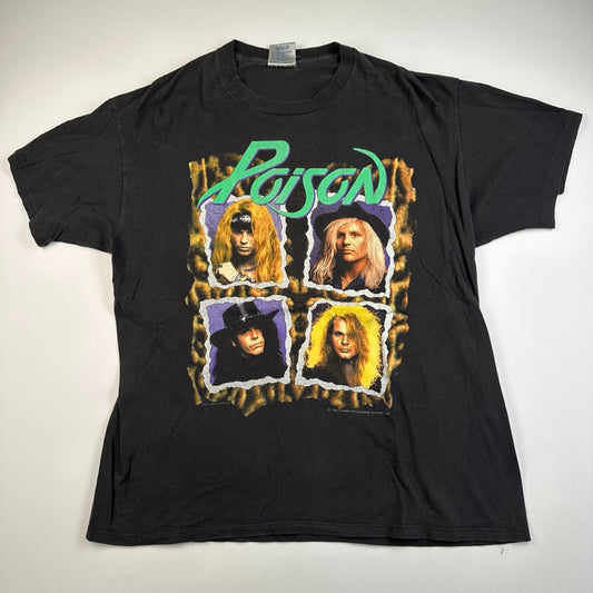 Vintage 1990 Poison Shirt XL Flesh & Blood