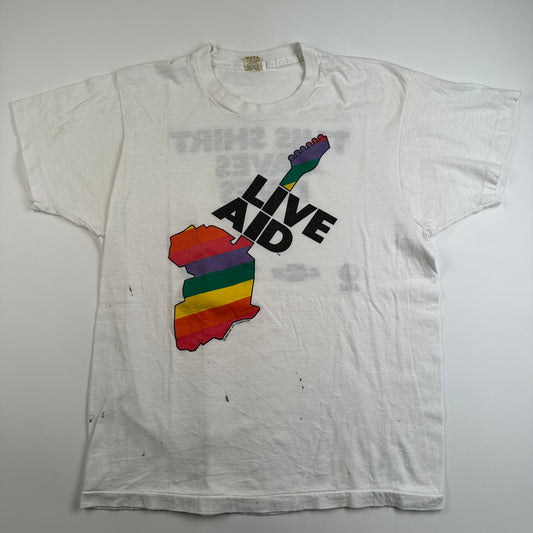 Vintage 1985 Live Aid Shirt XL This Shirt Saves Lives