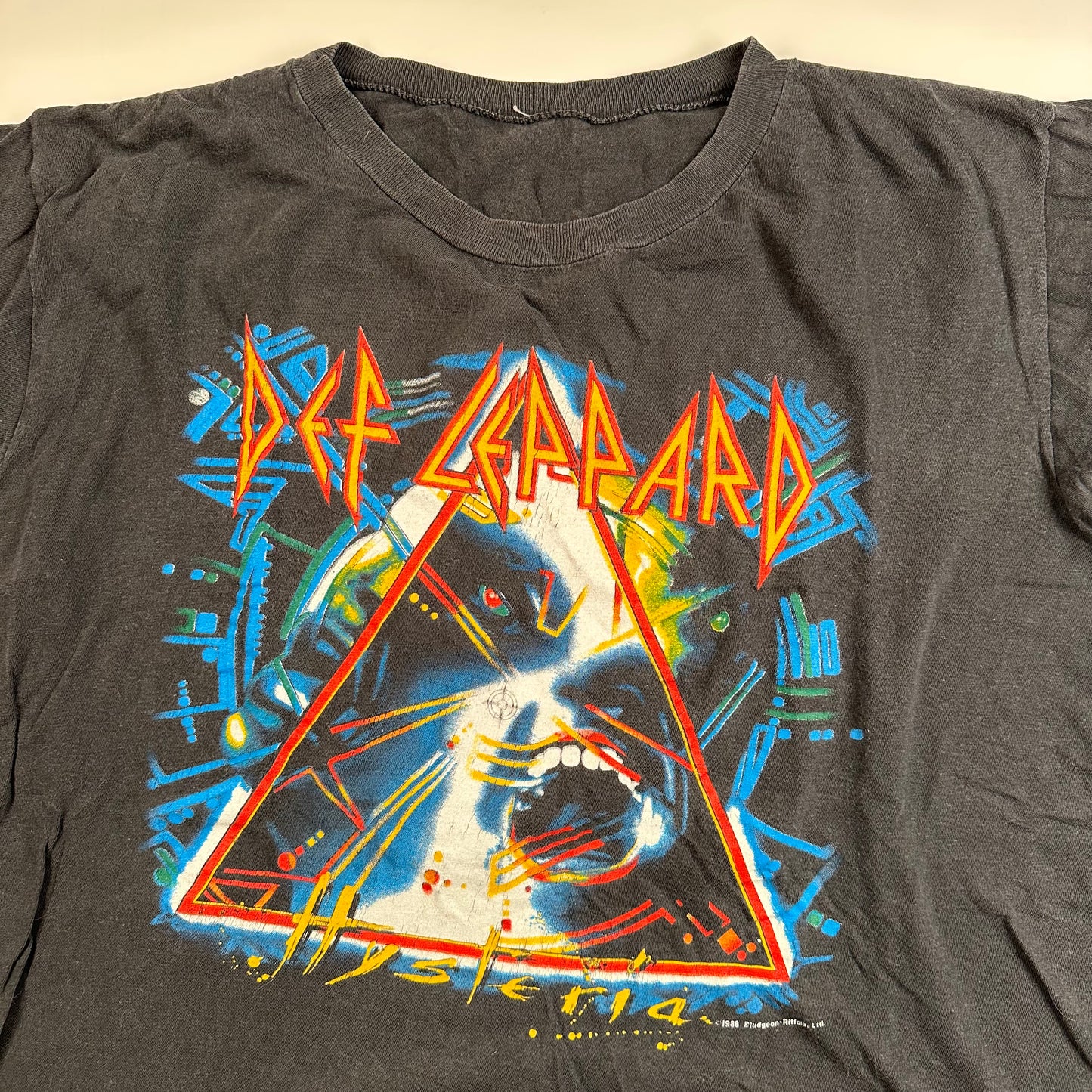 Vintage 1988 Def Leppard Sleeveless Shirt Large Hysteria