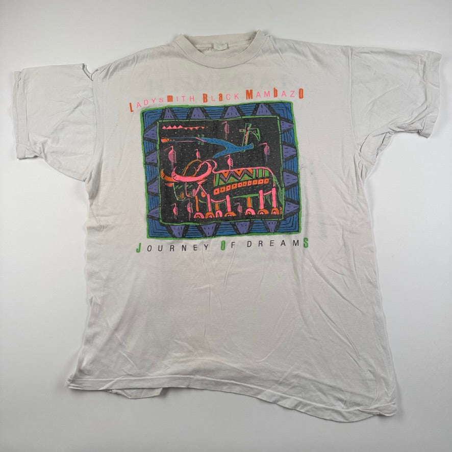 Vintage 1988 Ladysmith Black Mambazo Shirt XL J ourney Of Dreams