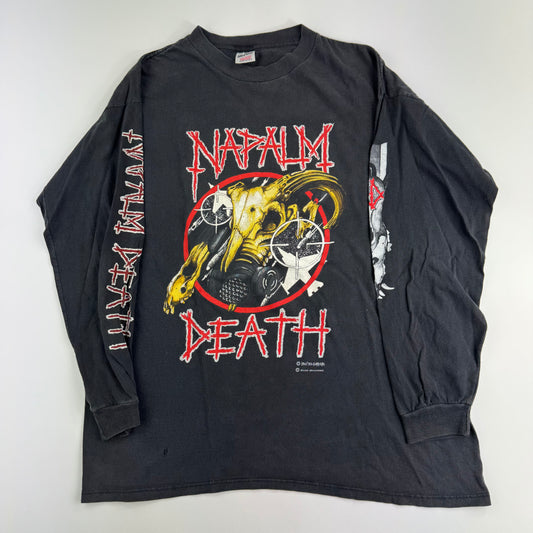 Vintage 90s Napalm Death Long Sleeve Shirt XL