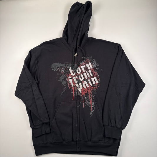 Born from Pain Zip Up Sweatshirt Large