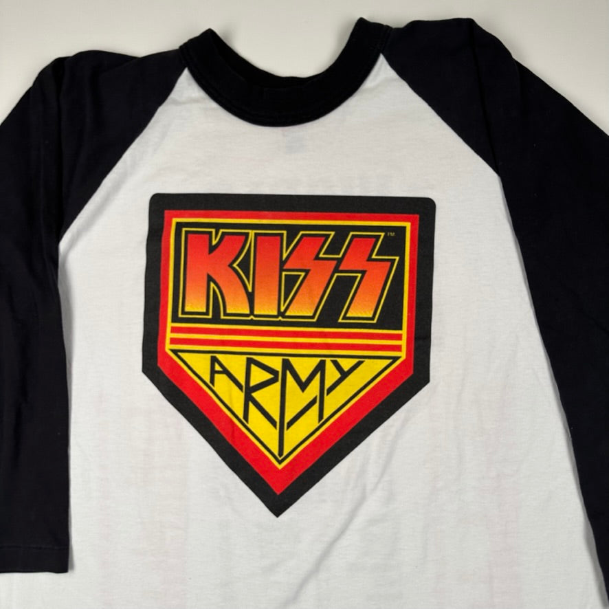 Vintage 1996 Kiss Shirt XL Army