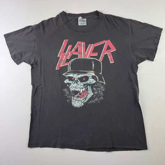 Vintage 1989 Slayer Shirt Large Slaytanic Wehrmact