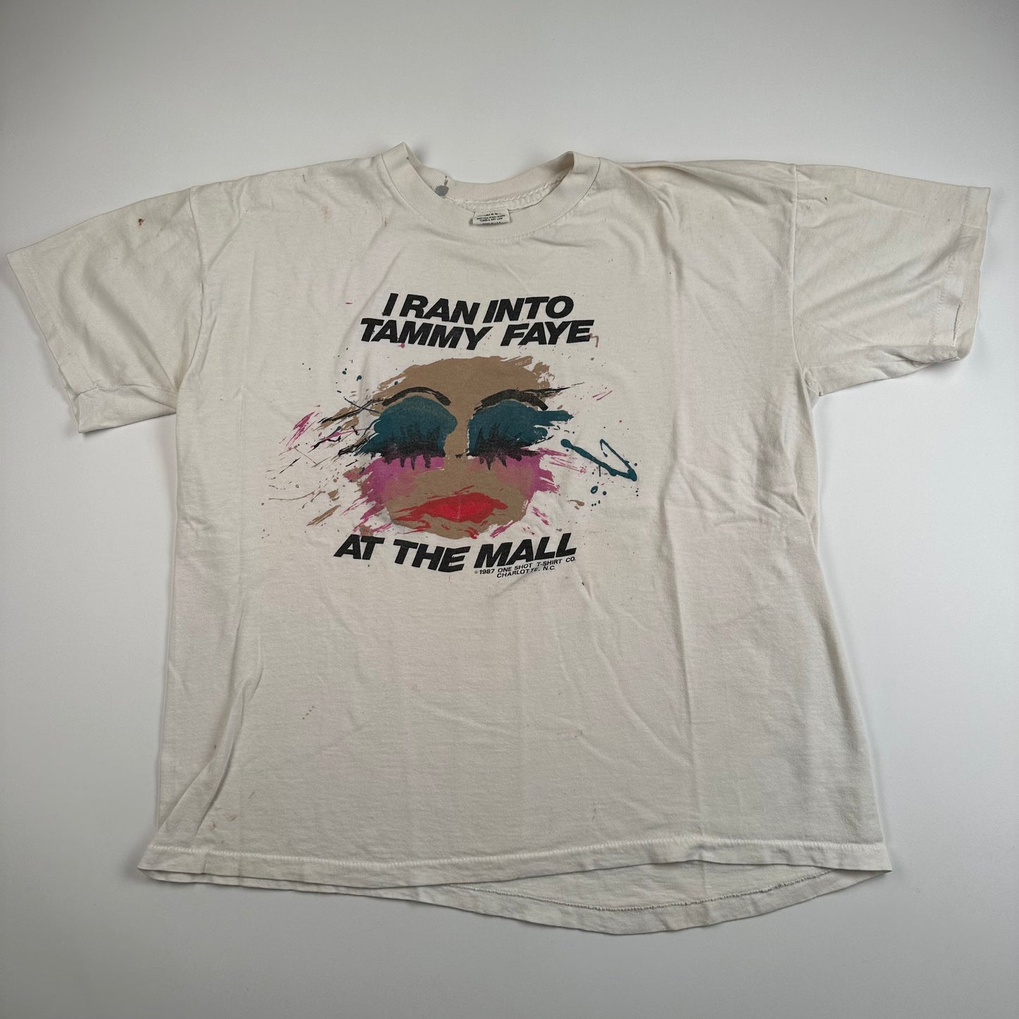 Vintage 1987 I Ran Into Tammy Faye At The Mall Shirt XL