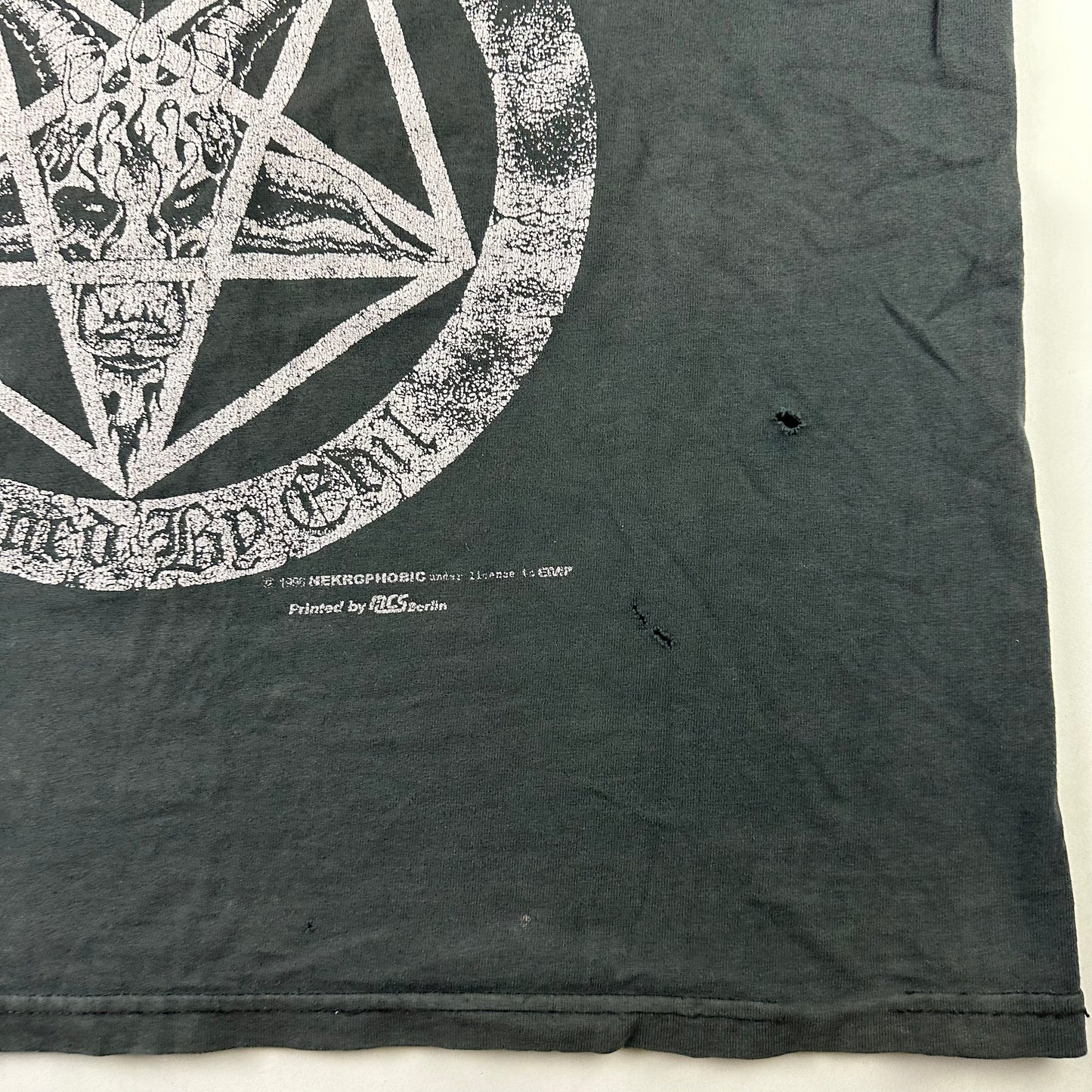 Vintage 1996 Necrophobic Shirt XL Spawned By Evil