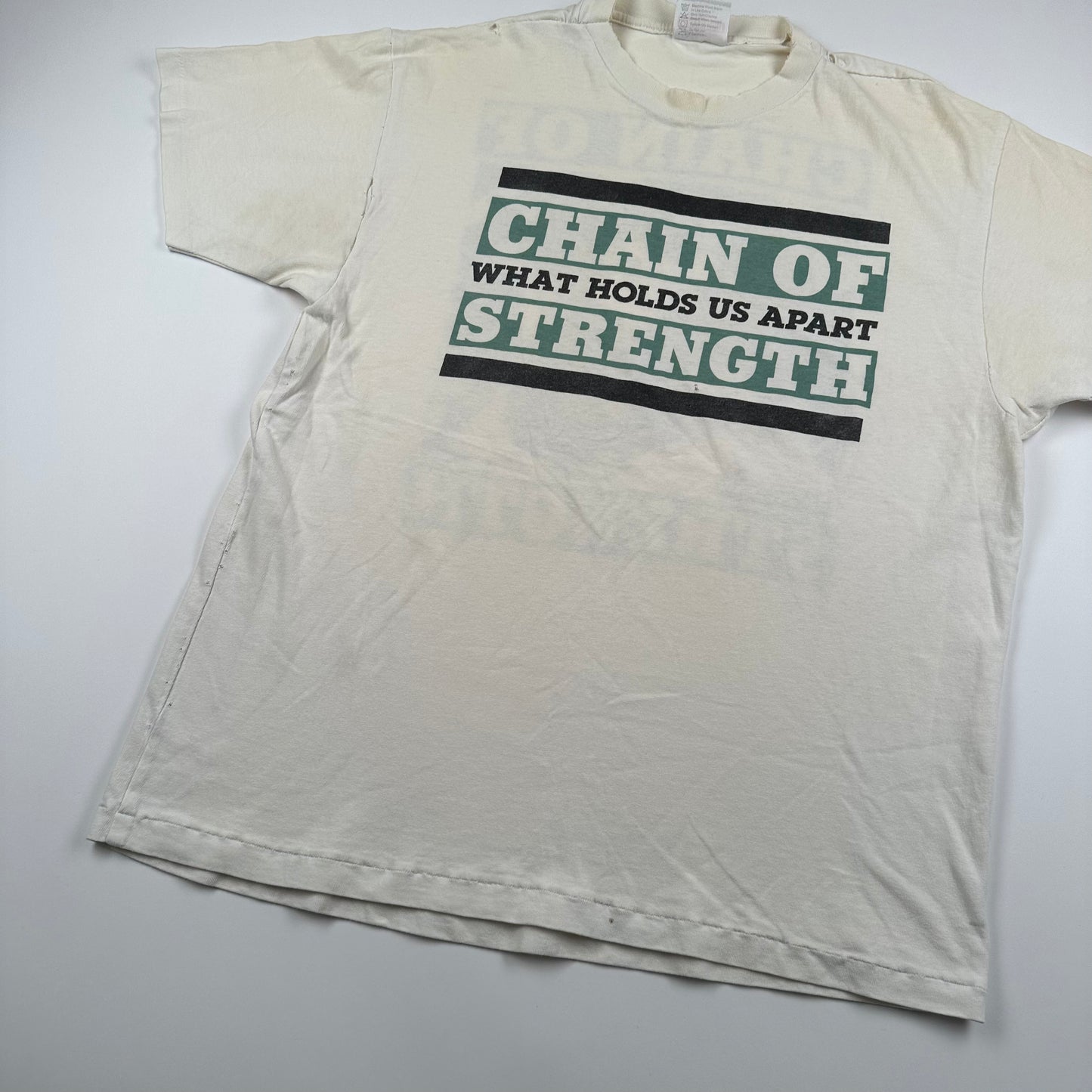 Vintage 90s Chain Of Strength Shirt Medium