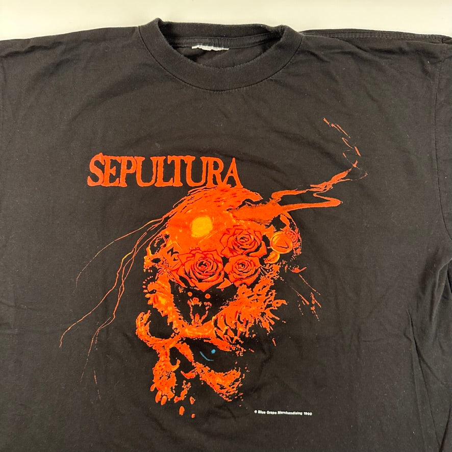 Vintage 1991 Sepultura Shirt XL New Titans On The Block