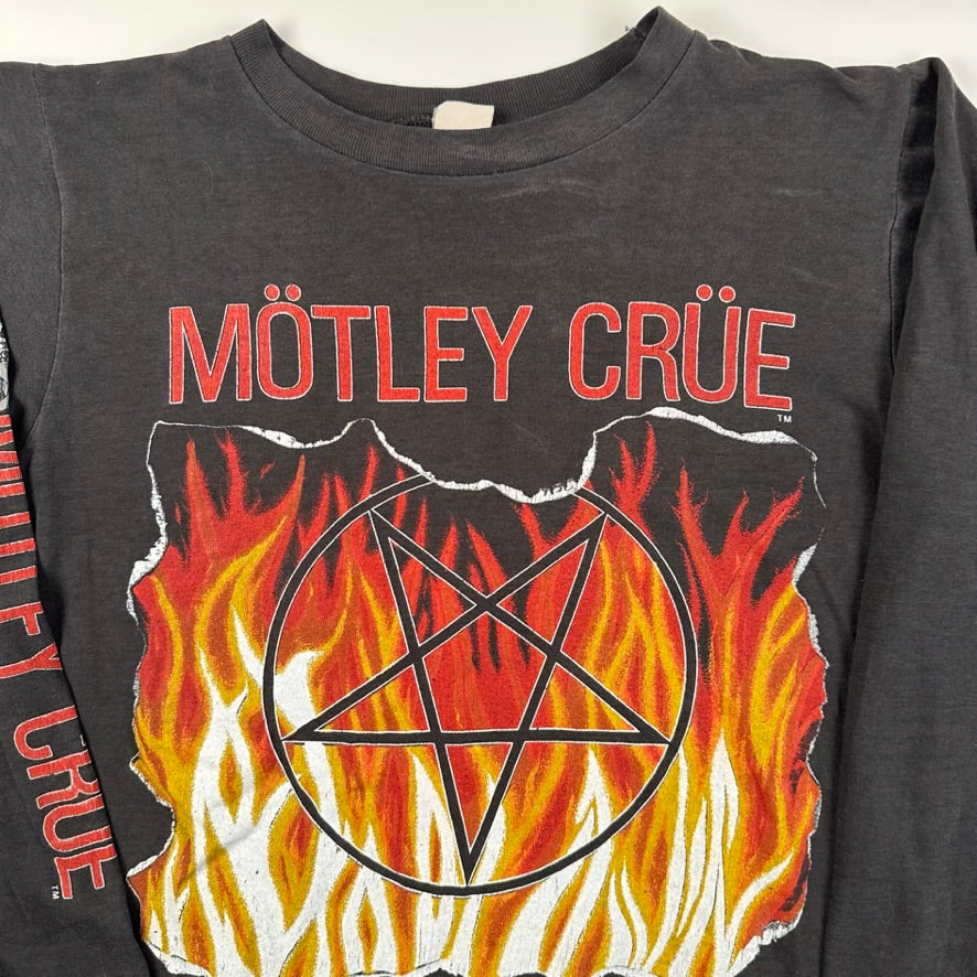 Vintage 1984 Motley Crue Long Sleeve Shirt Medium