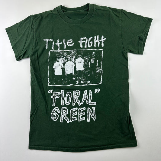 Title Fight Shirt Small Floral Green