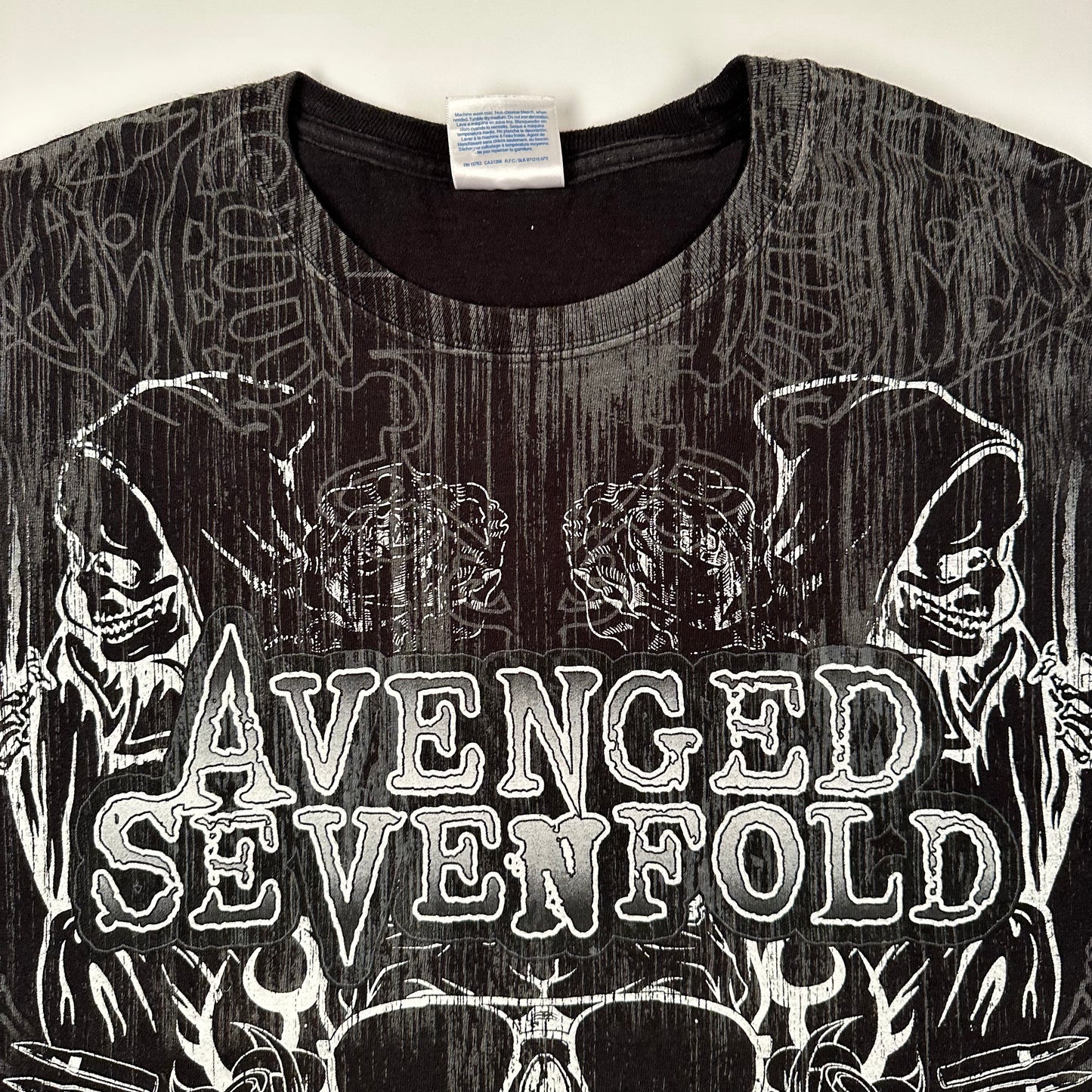 Vintage 2000s Avenged Sevenfold shirt XL All Over Print