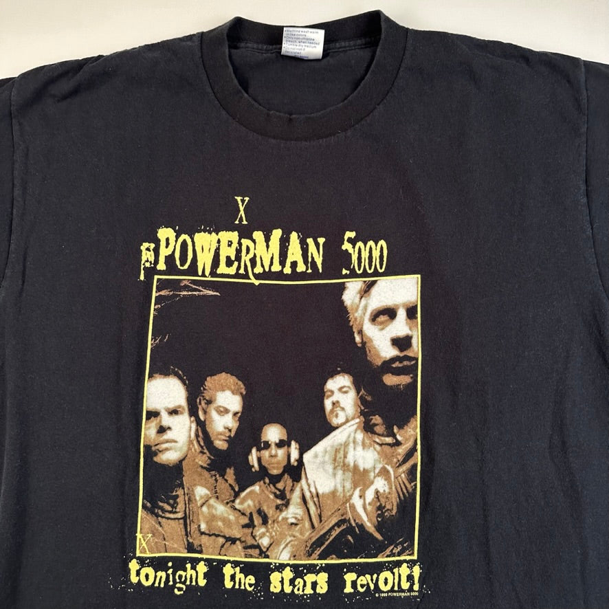 Vintage 1999 Powerman 5000 Shirt XL Tonight The Stars Revolt