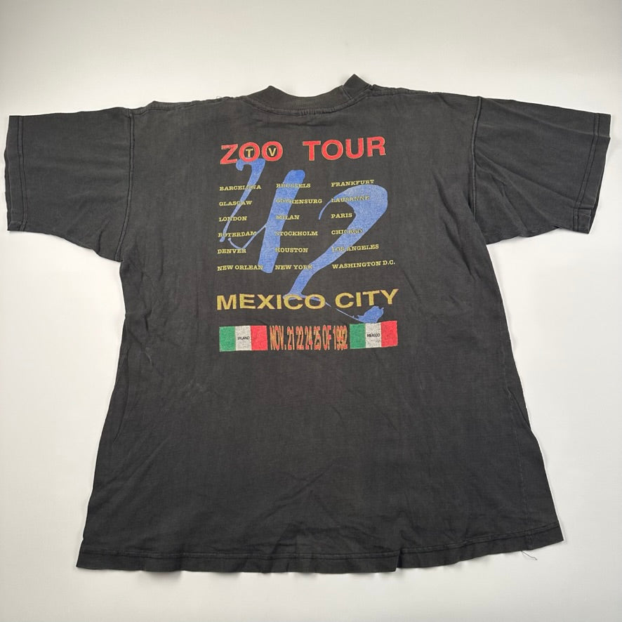 Vintage 1992 U2 Shirt Large Zoo Tv Tour