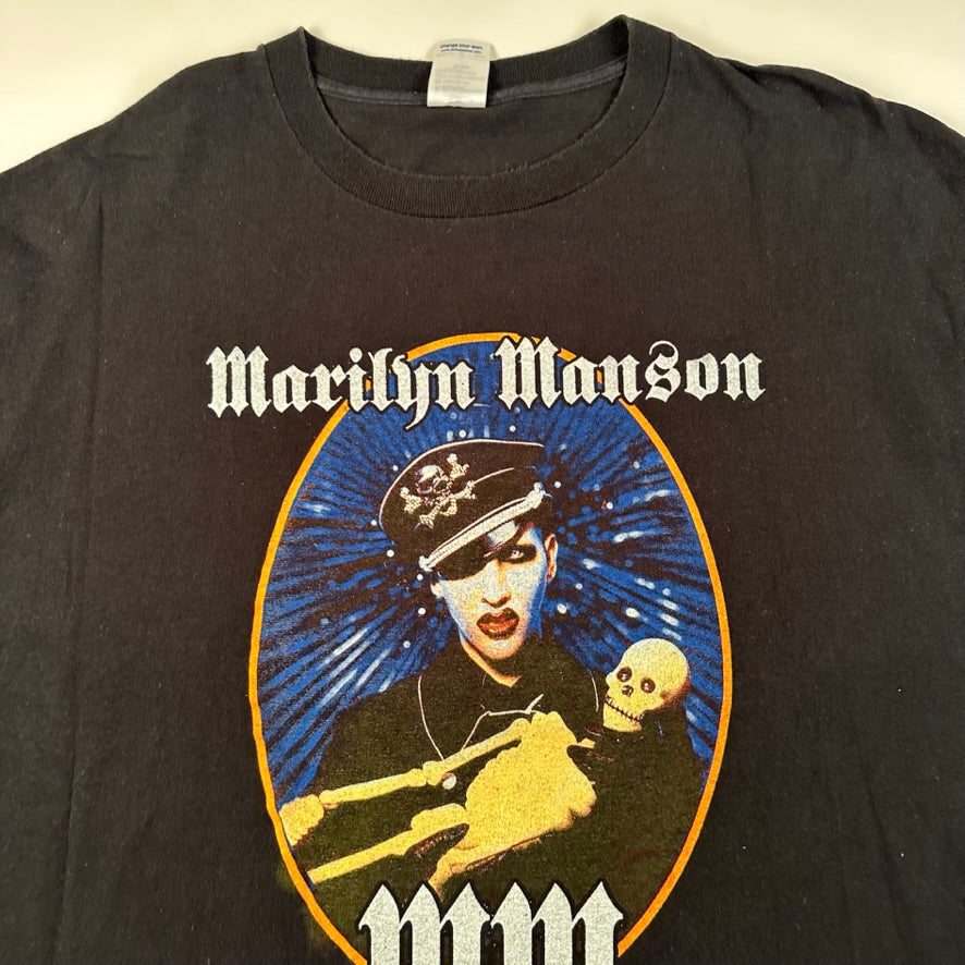 トップス Marilyn Manson AGAINST ALL GODS 2004 Vintage 2004 MARILYN MANSON Against All Gods American Tour T