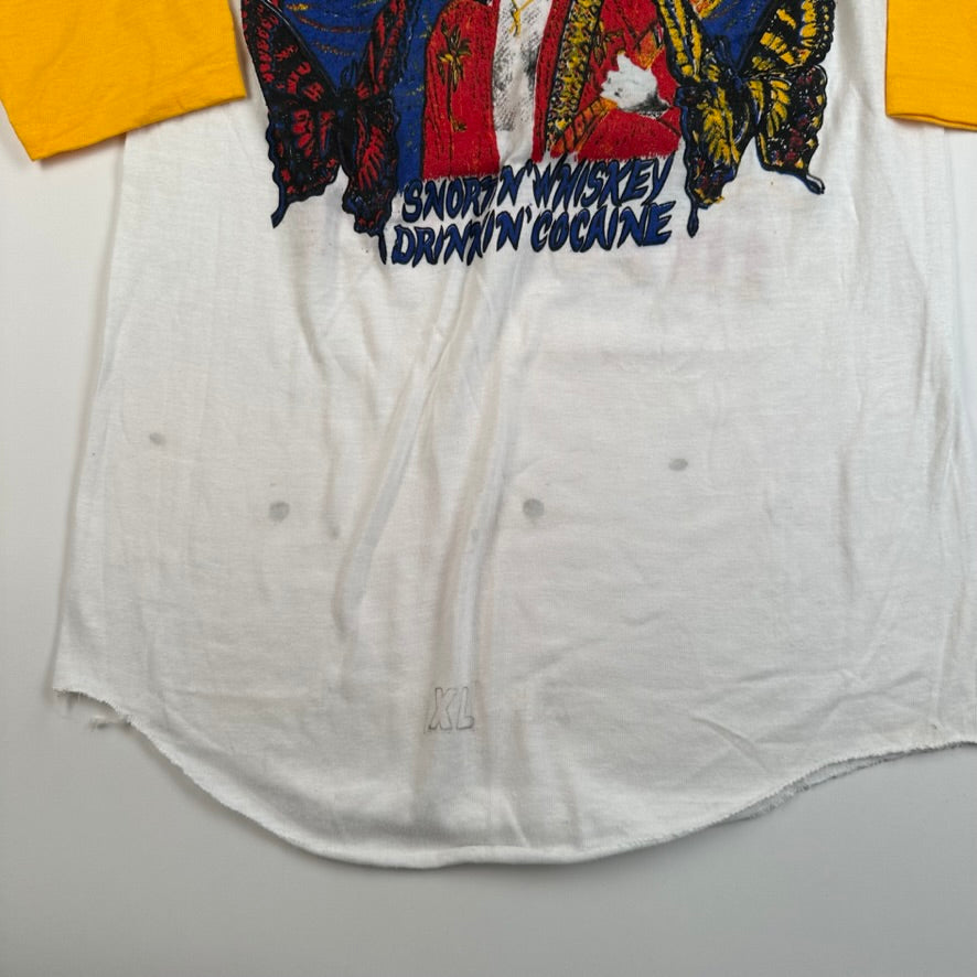 Vintage 80s Pat Travers Shirt XL Snortin Whiskey