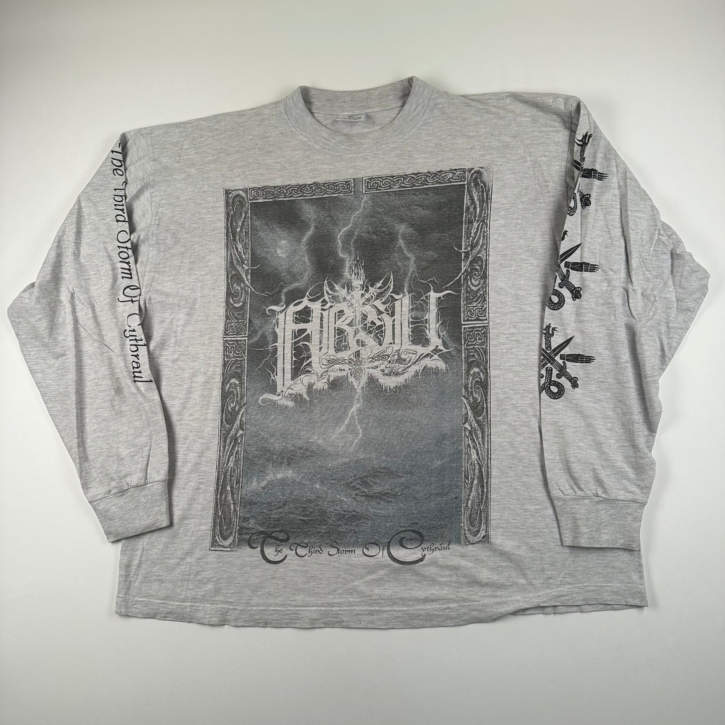 Vintage 90s Absu Long Sleeve Shirt XL The Third Storm of Cythraul