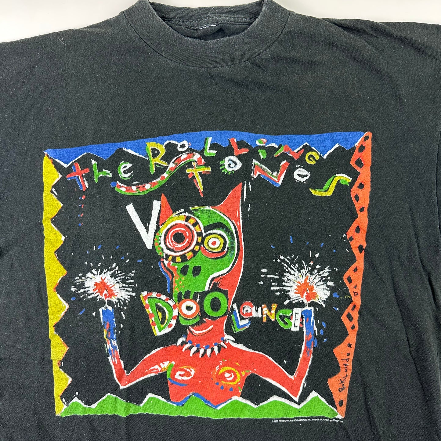 Vintage 1995 The Rolling Stones Shirt Large Voodoo Live