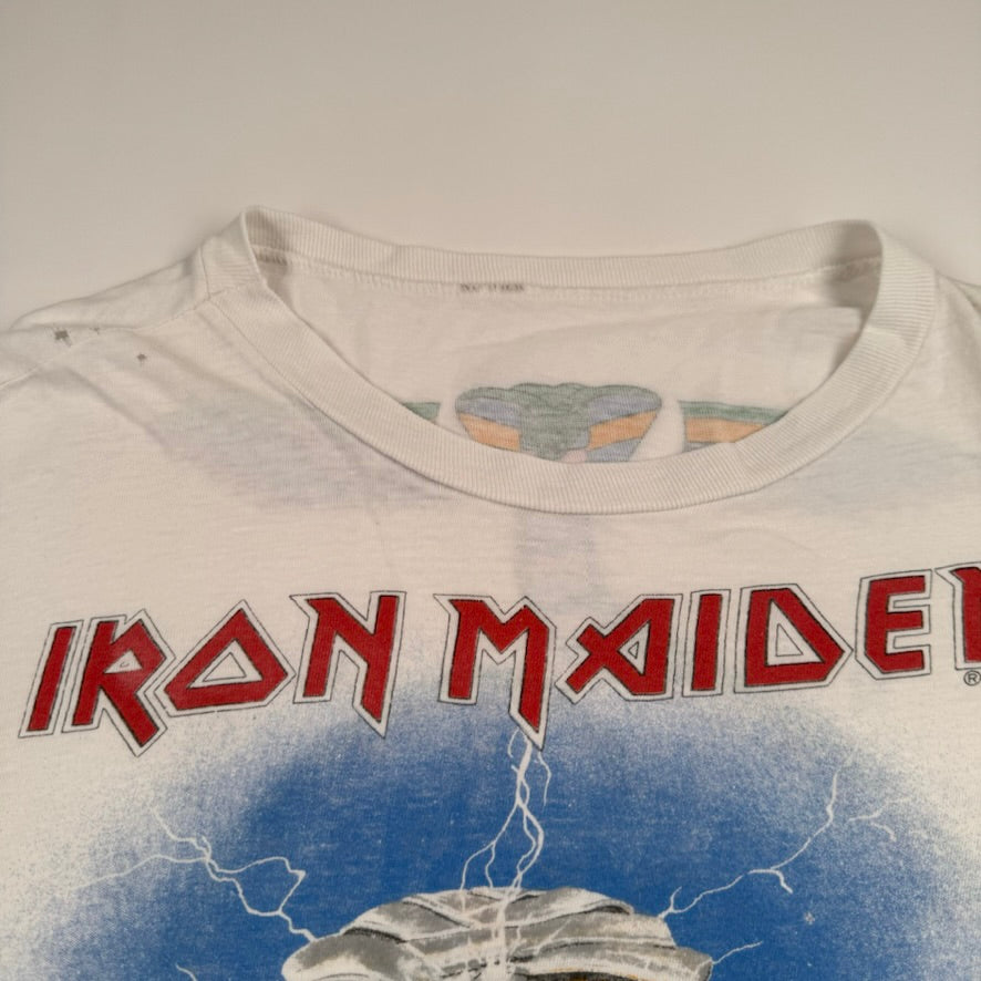Vintage 1985 Iron Maiden Long Sleeve Shirt Medium World Slavery