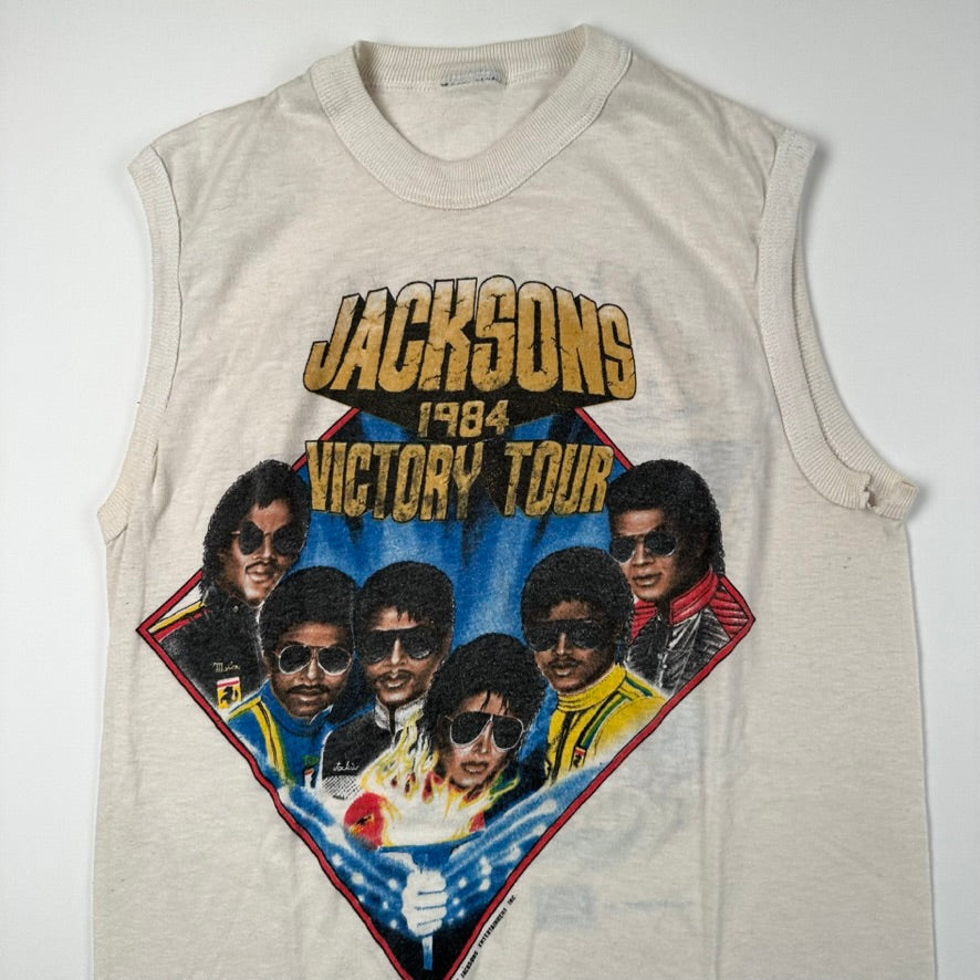 Vintage 1984 Jacksons Sleeveless Shirt Small