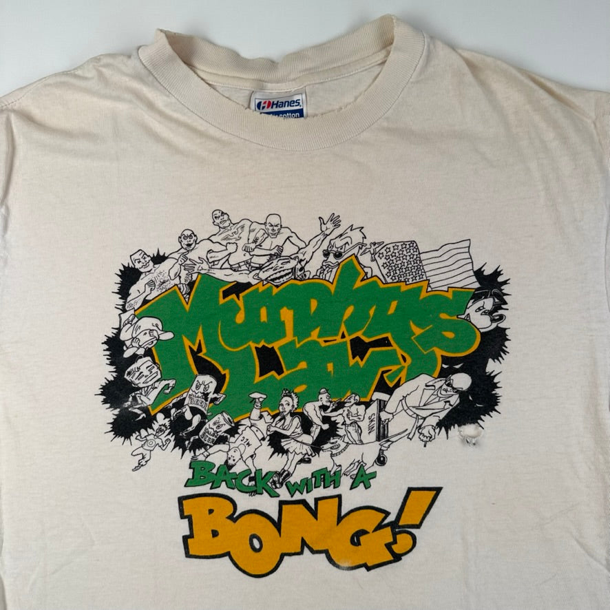 Vintage 80s Murphys Law Shirt XL Back With A Bong