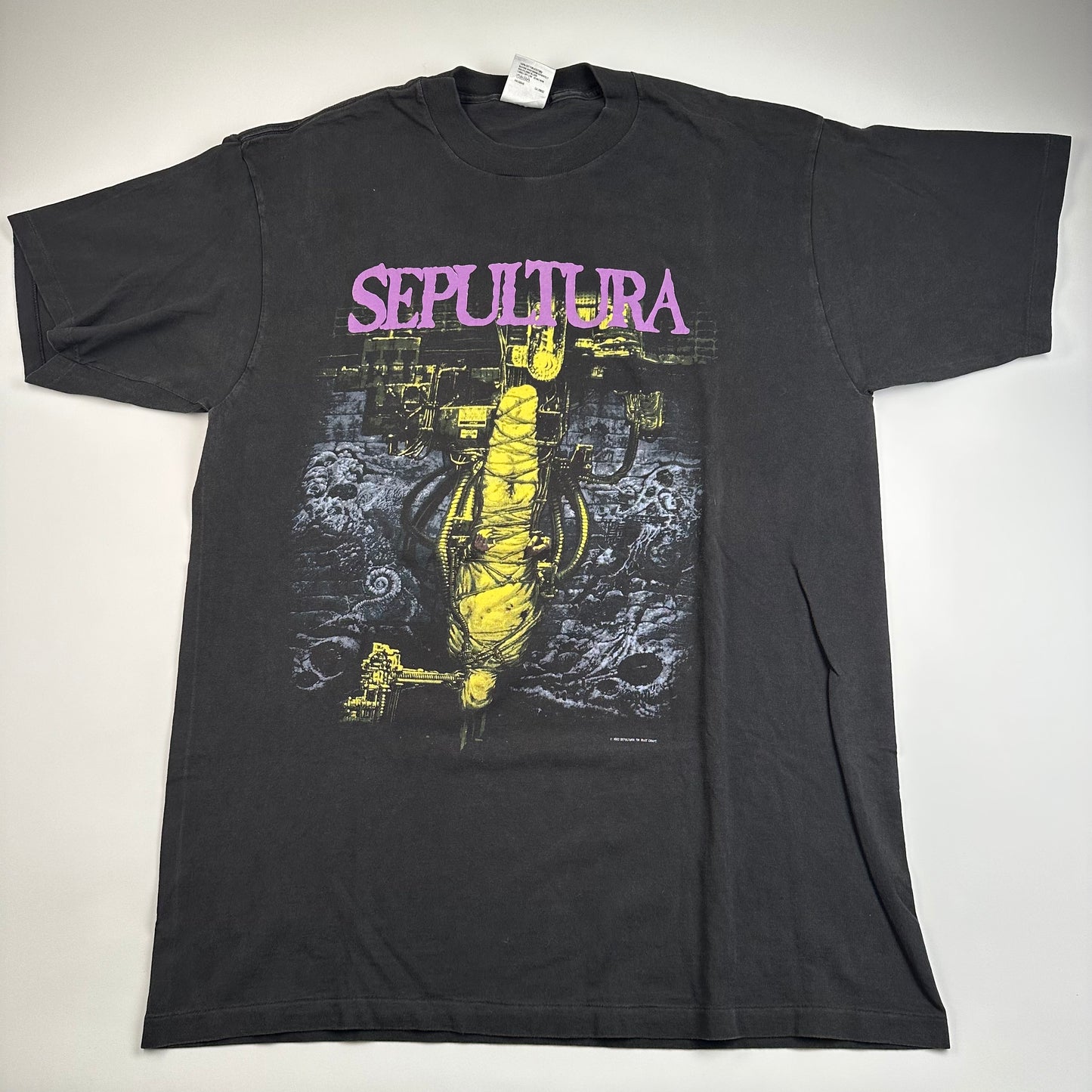 Vintage 1993 Sepultura Shirt XL Chaos A.D.