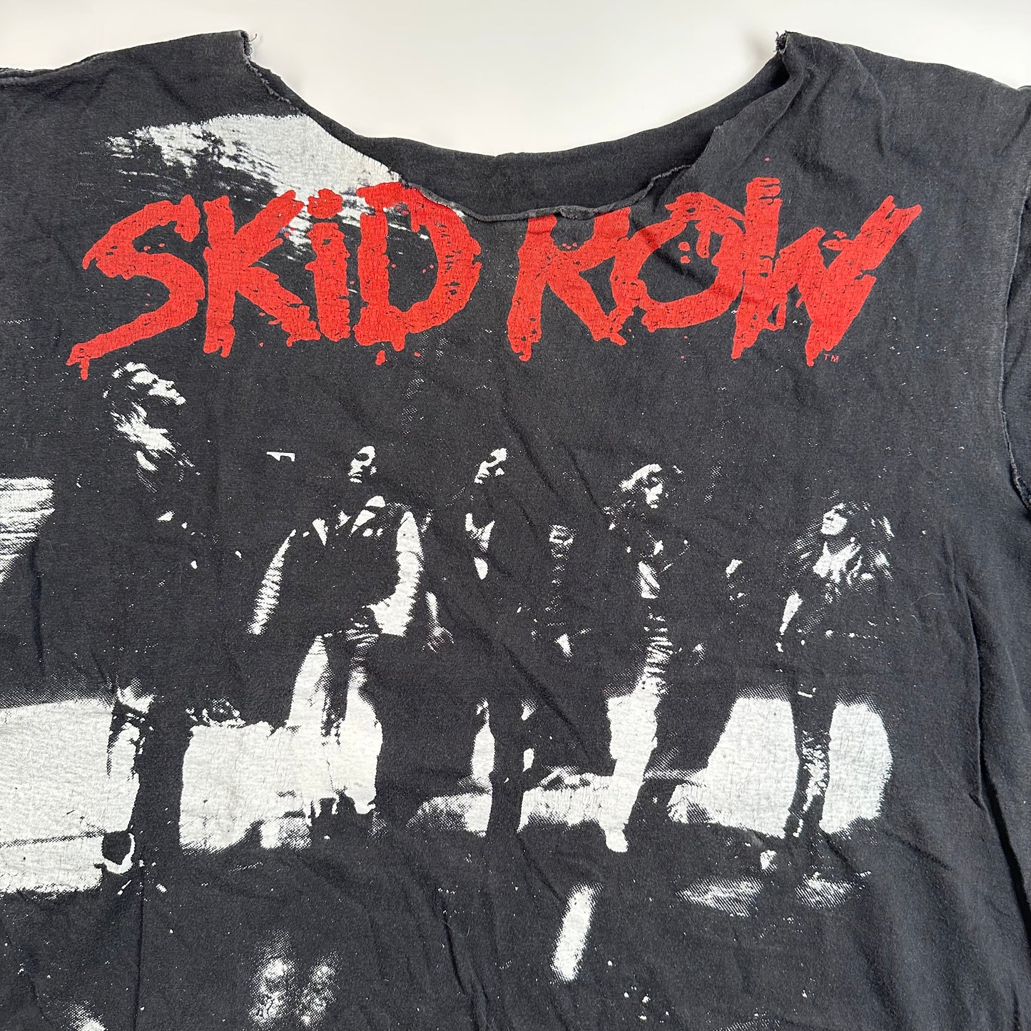 Vintage 1989 Skid Row Sleeveless Shirt Large Makin A Mess UK